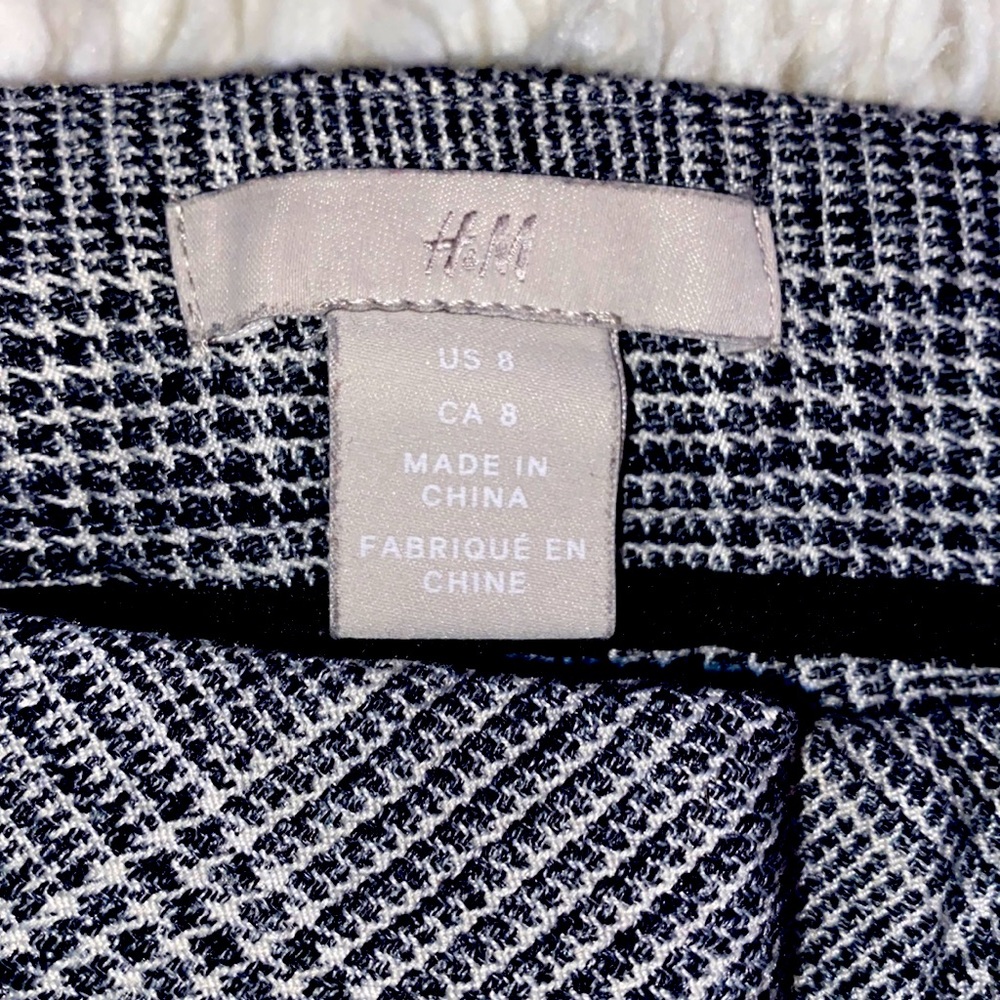 H&M size 8 cute work Plaid pants with pockets
